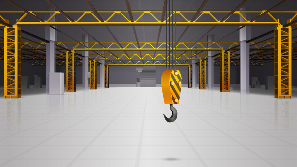 Single Girder EOT Crane used in a small-scale manufacturing plant