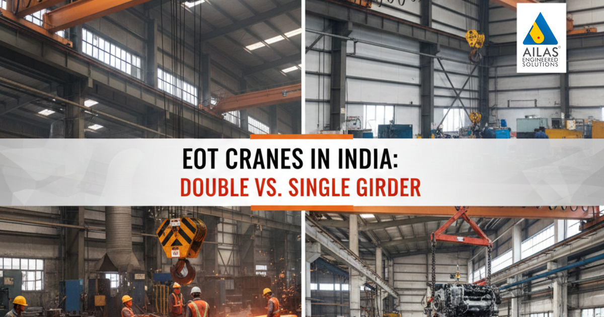 Double girder EOT crane in India for heavy-duty industrial applications