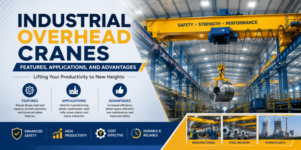 Industrial Overhead Cranes: Features, Applications, and Advantages
