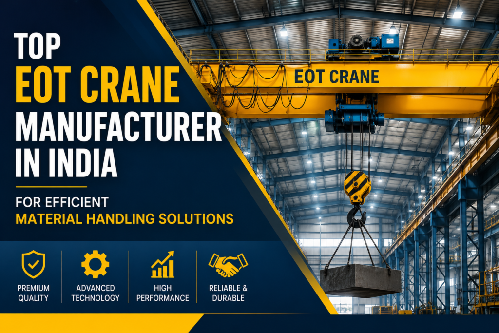 Top EOT Crane Manufacturer in India for Efficient Material Handling Solutions